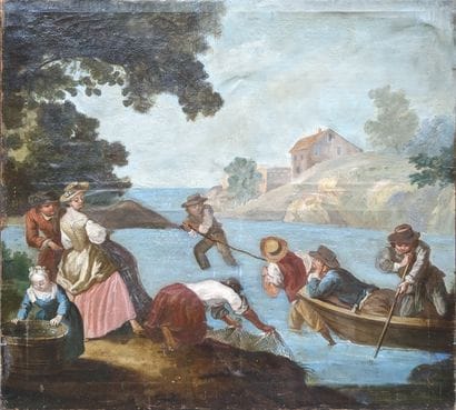 19th century FRENCH SCHOOL: THE PASSAGE OF...