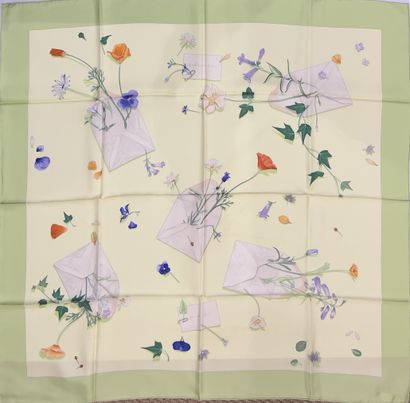 HERMES Paris - P. COOKE LEIGH. Printed silk...