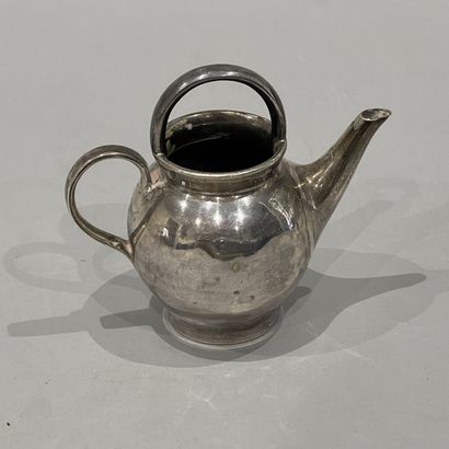 Cream pot in plain silver (925), engraved...