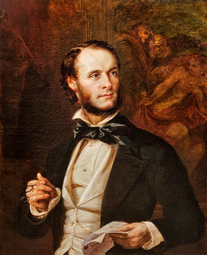 Phoebus LEVIN (1836-1908): PORTRAIT OF A...