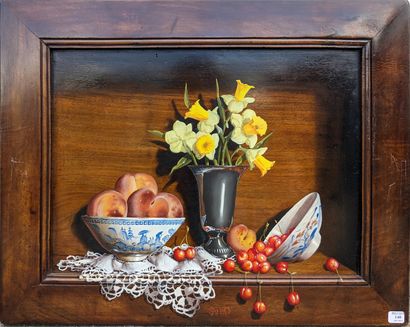 Luc SAFFROY (born 1960): NATURE MORTE AU...