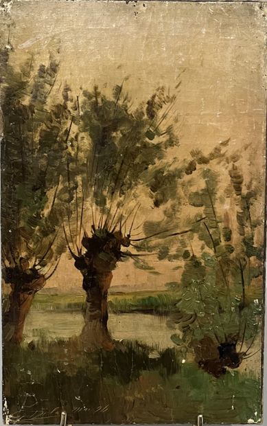 Late 19th century FRENCH SCHOOL: SAULE AU...