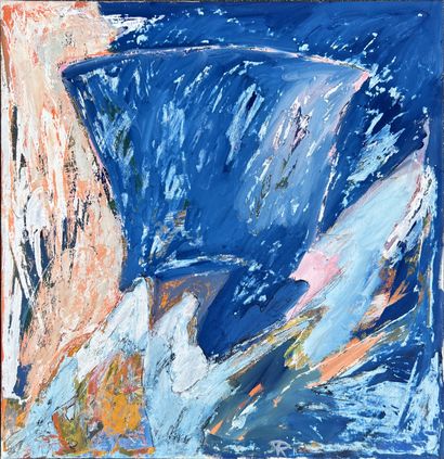 Philippe ROYER (born 1943) : W32. Oil on...