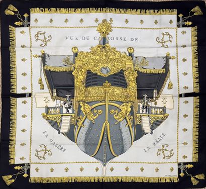 HERMES Paris - Hugo GRYGKAR. Printed silk...