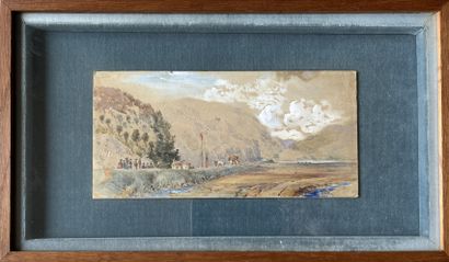 19th century ENGLISH SCHOOL: SCOTLAND LANDSCAPE....