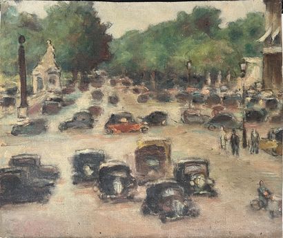 20th century FRENCH SCHOOL: - TRAFFIC ON...