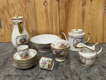 Paris, 19th century. Porcelain tea service...