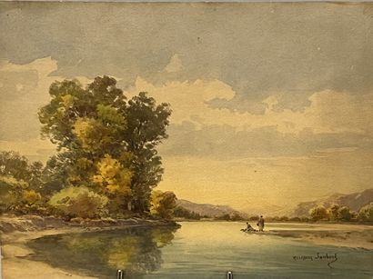 Melchior JAUBERT (1848-1913): LAVANDIERES...