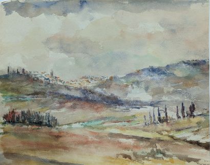 Claire GUIBERT (1924-2018) : FLEURS - PAYSAGE....
