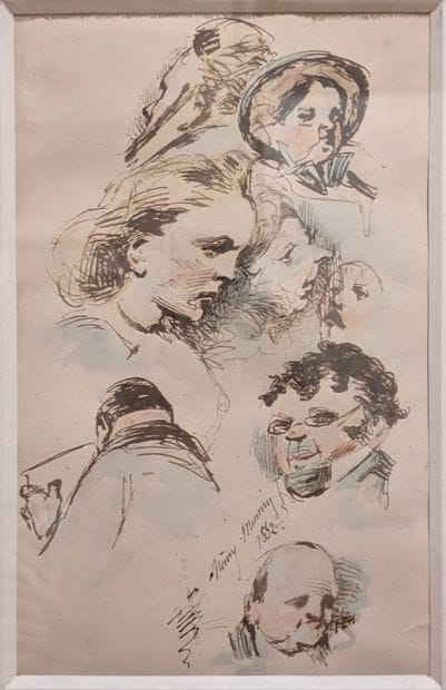 Henry MONNIER (1799-1877) : ETUDE DE TETES....