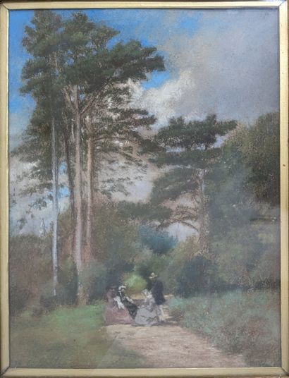 Ecole FRANCAISE du XIXe siècle - C. LEBLANC***...