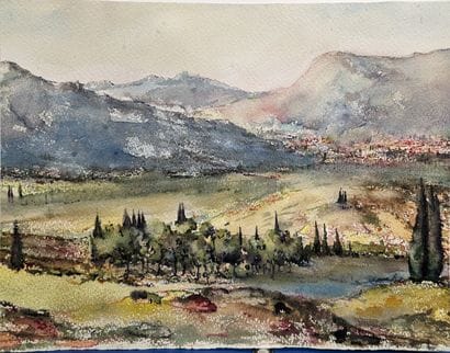 Claire GUIBERT (1924-2018) : FLEURS - PAYSAGE....