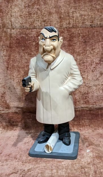 Sculpture en résine représentant l'Inspecteur...