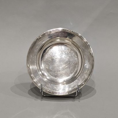 Assiette à bouillie en argent (925), l'aile...