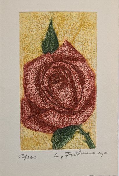 Léonid FRIDMAN (1908-1979) : BOUQUET DE FLEURS....