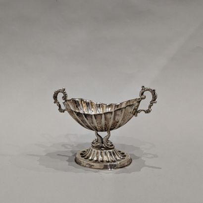 Coupe navette en argent étranger (925), la...