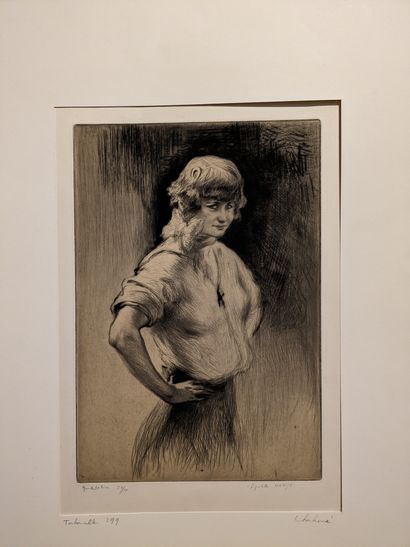 Edgar CHAHINE (1874-1947) : GIGOLETTE - VENISE,...
