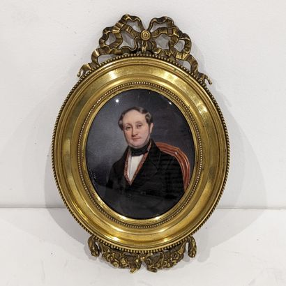Félix DELMONT (1794-1867) : PORTRAIT D'HOMME...