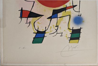 Joan MIRO (1893-1983) : SANS-TITRE (Soleil...