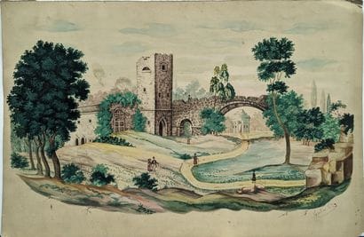 C. CARLIER (XIXe-XXe siècle) : - PAYSAGE...