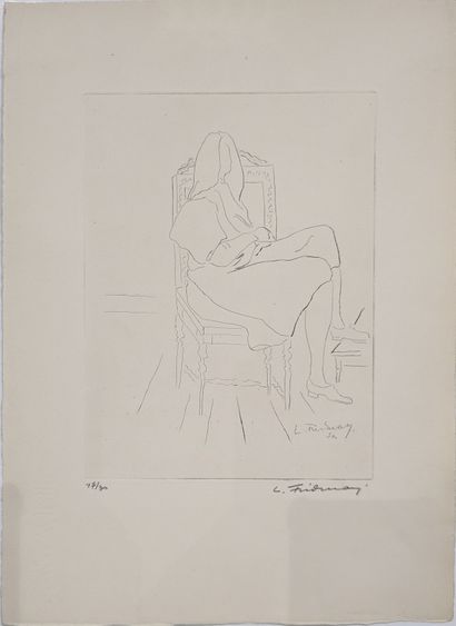 Léonid FRIDMAN (1908-1979) : AUTOPORTRAITS...