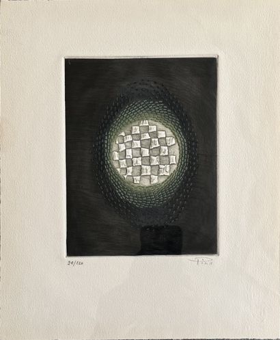 Artur Luiz PIZA (1928-2017): UNTITLED. Aquatint,...