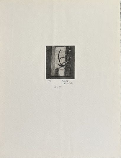 Artur Luiz PIZA (1928-2017): UNTITLED. Aquatint,...