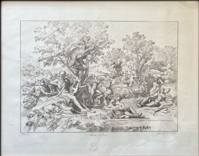 After Nicolas POUSSIN: APPOLON AMOUREUX DE...