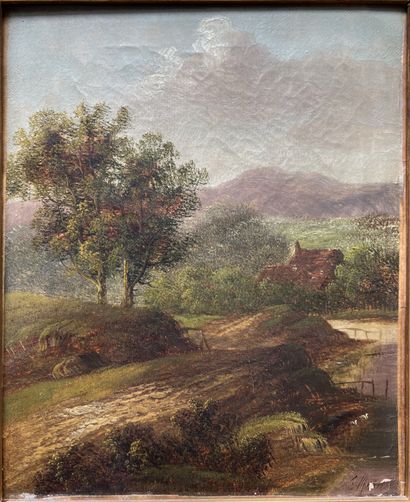 Charles MORRIS (20th century) : PAYSAGE A...