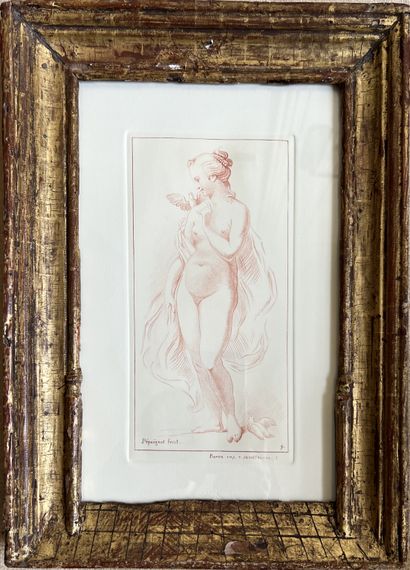 Case of reproductions: Portrait de Marguerite...