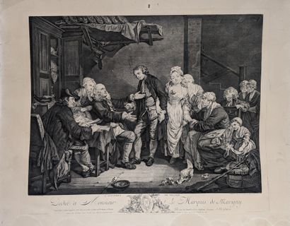 Set of five engravings: after FILHOT, engraved...