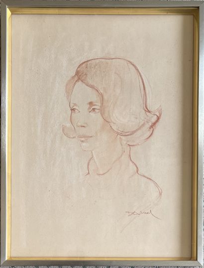 Jacques DARNEL (20th century) : PORTRAIT...
