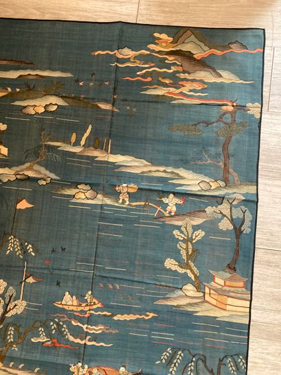 CHINE - XXe siècle. Ensemble de deux pièces...