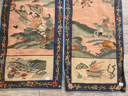 CHINE - XXe siècle. Ensemble de quatre pièces...