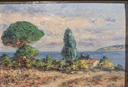 Auguste PEGURIER (1856-1936) : PINS ET EUCALYPTUS...