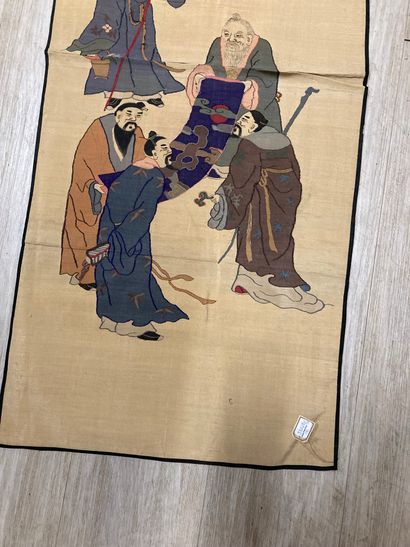 CHINE - XXe siècle. Ensemble de deux pièces...