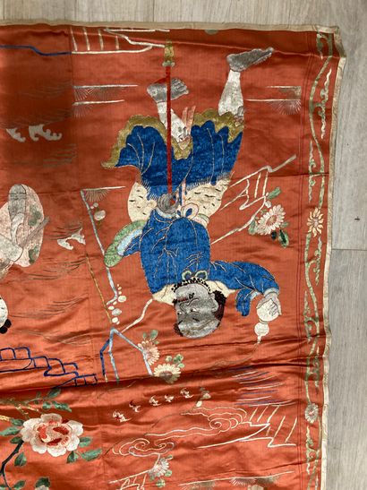 CHINE - XIXe siècle. Ensemble de deux pièces...