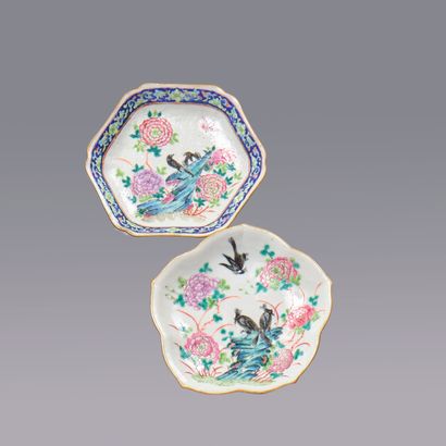 CHINE - Epoque TONGZHI (1862-1874). Ensemble...