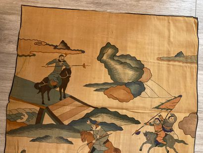 CHINE - XXe siècle. Ensemble de trois pièces...