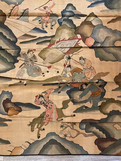 CHINE - XXe siècle. Ensemble de trois pièces...