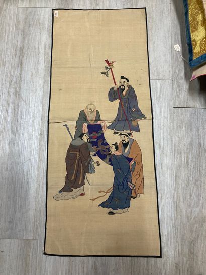 CHINE - XXe siècle. Ensemble de deux pièces...