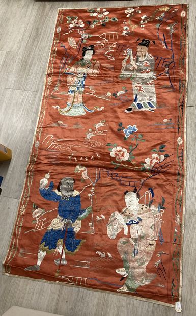 CHINE - XIXe siècle. Ensemble de deux pièces...
