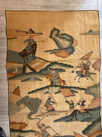 CHINE - XXe siècle. Ensemble de trois pièces...