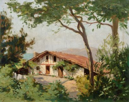 Raoul SERRES (1881-1971) : MAISON AU PAYS...