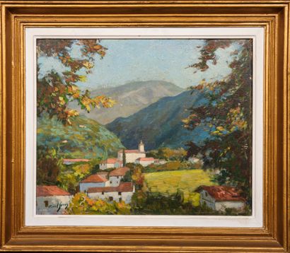 Raoul SERRES (1881-1971) : VILLAGE DU PAYS...