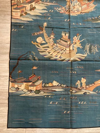 CHINE - XXe siècle. Ensemble de deux pièces...