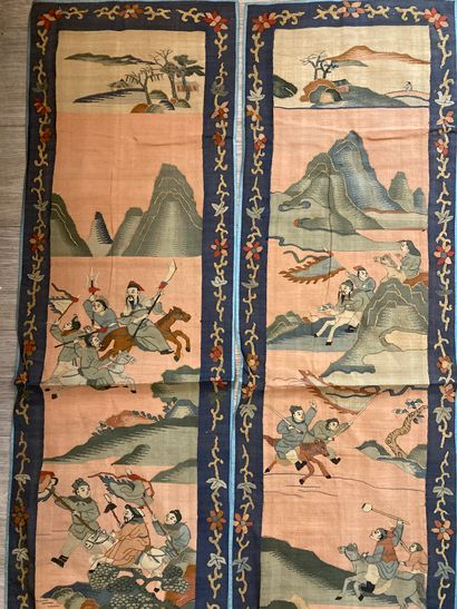 CHINE - XXe siècle. Ensemble de quatre pièces...