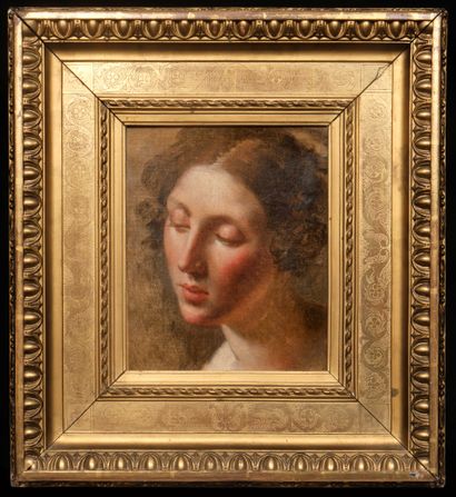 Ecole romantique du XIXe siècle : PORTRAIT...