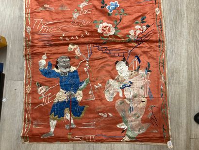 CHINE - XIXe siècle. Ensemble de deux pièces...