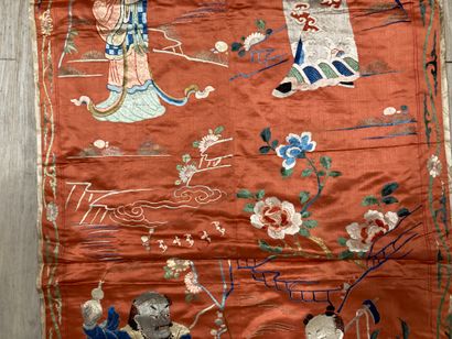 CHINE - XIXe siècle. Ensemble de deux pièces...